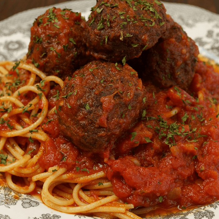 Spaghetti with Meatballs.