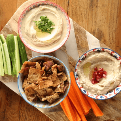 Combo Hummus & Baba Ghannouj