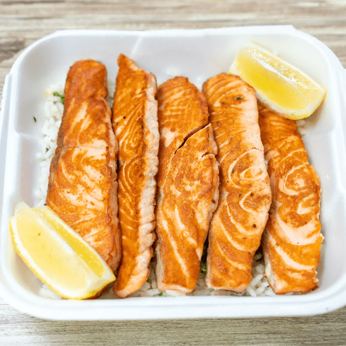 Salmon Dinner (5PC Fish).