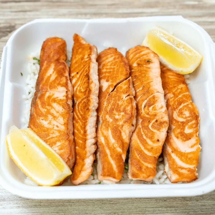 5pc Salmon Dinner 