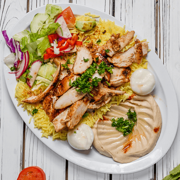 Chicken Shawarma Plate.