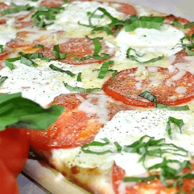 White Margherita Pizza 18"