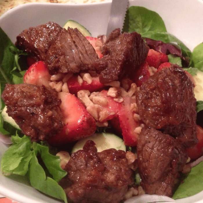 Marinated Steak Tip Salad