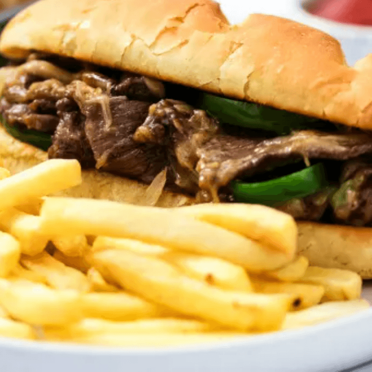 PHILLY CHEESE STEAK W/FRIES