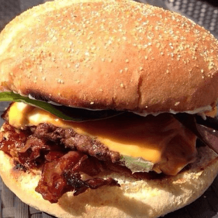 Halal Bacon Cheeseburger