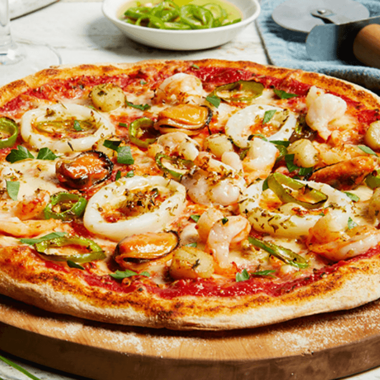 Thin Crust Seafood Pizza (14" Large)