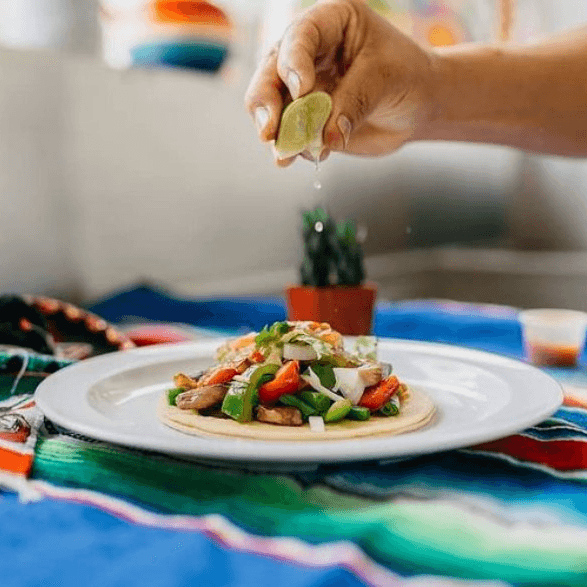 Mushrooms & Mixed Peppers Tacos