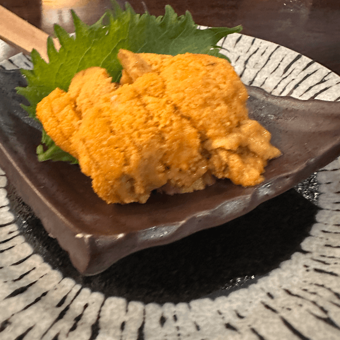 Japanese Sea Urchin Sashimi.