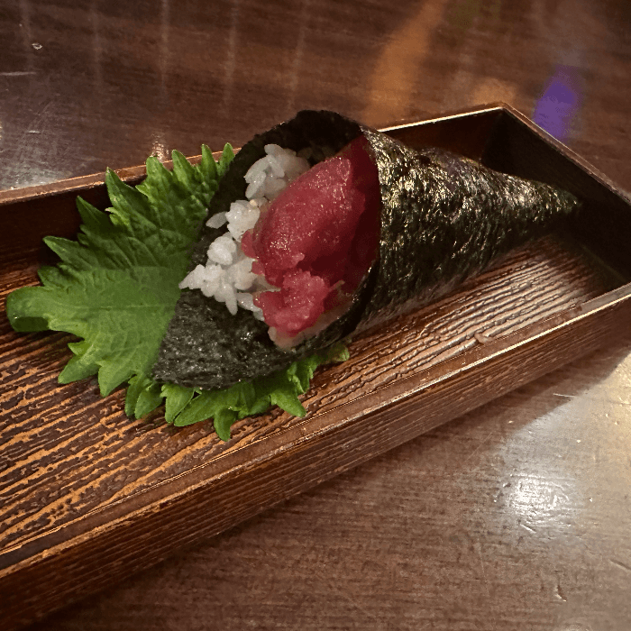 Tuna Hand Roll.
