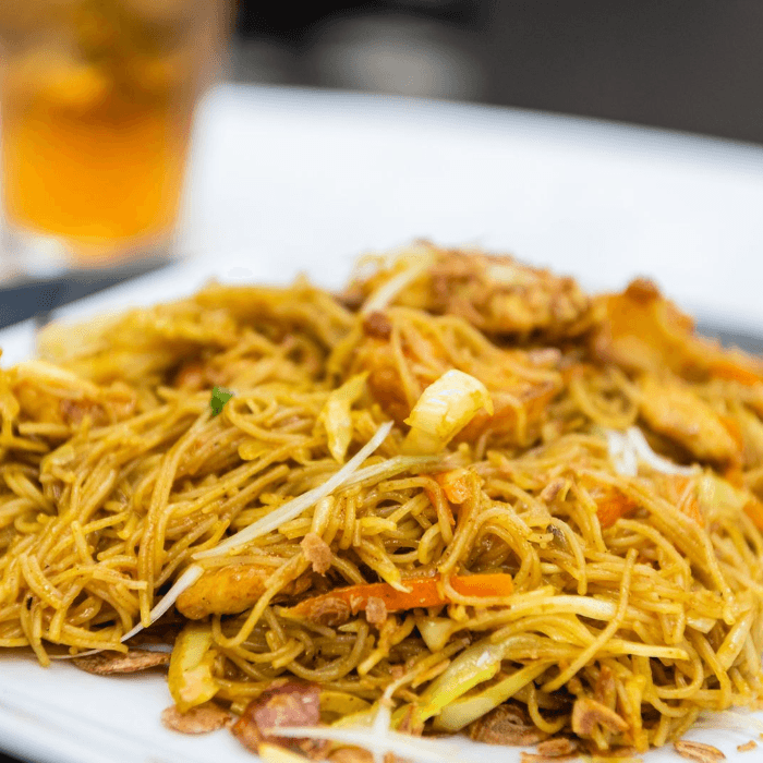 Singapore Chicken & Shrimp.