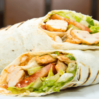 Chicken Kabob Wrap.