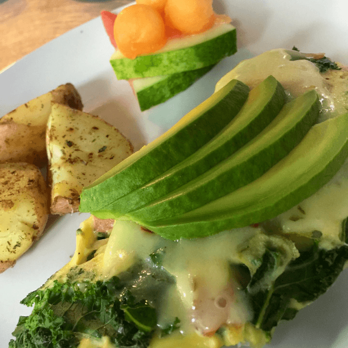 Organic Kale Omelette