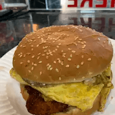 Fried Chicken Eggs and Cheese 