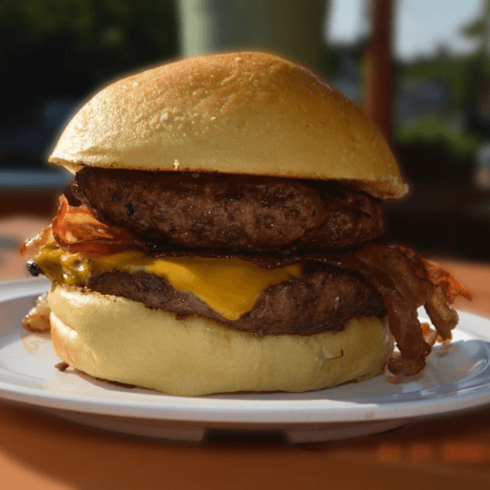 Classic Bacon Double with Cheese Burger