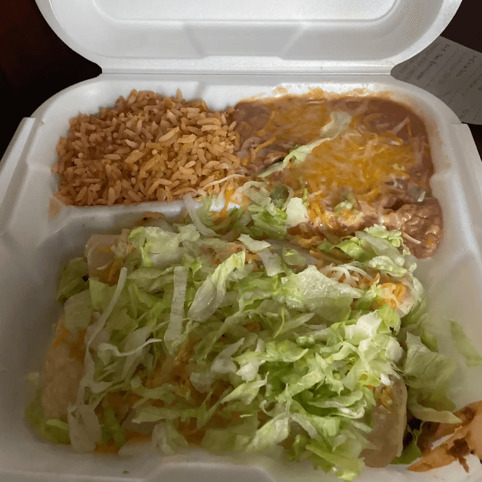 Two Enchiladas.