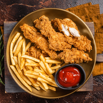 Kid Chicken Fingers with Fries
