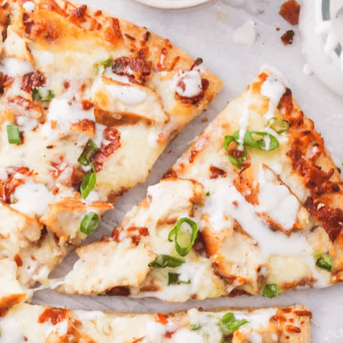Chicken Bacon Ranch Pizza