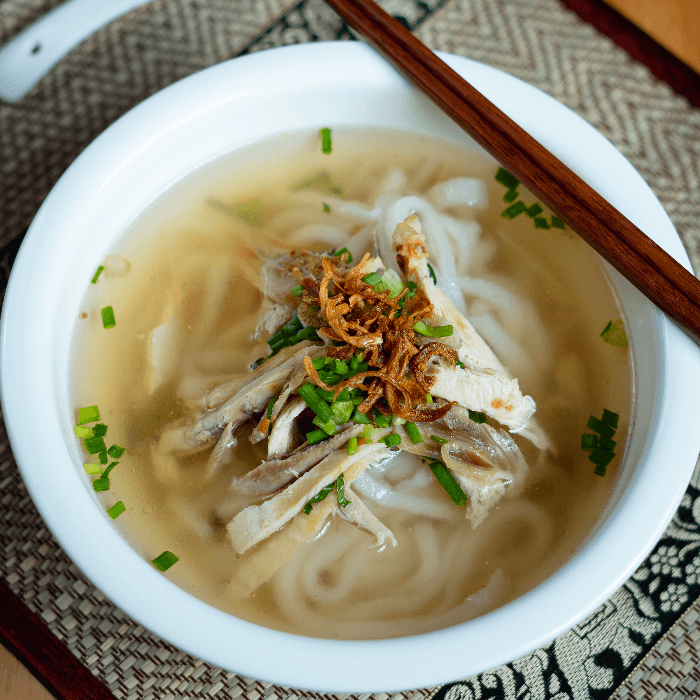 Khao Piak Udon Noodle Soup.