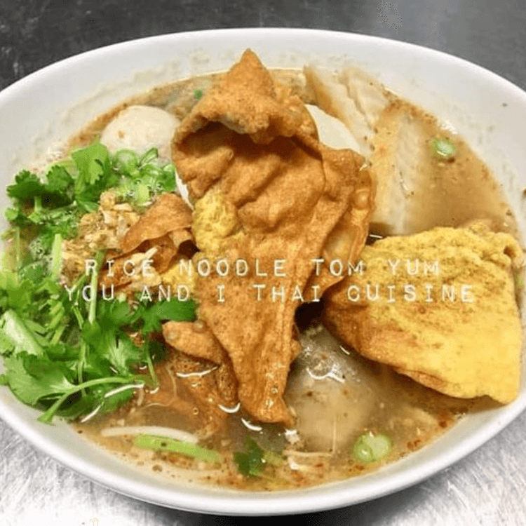 1. Thai Rice Noodle Tom Yum Soup