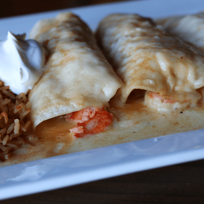 Seafood Enchiladas.