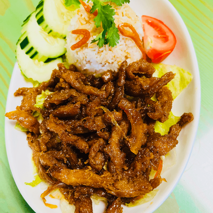 M18. Orange Squid (Mực sốt Cam).