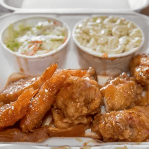 Shrimp and Wing Combo Dinner