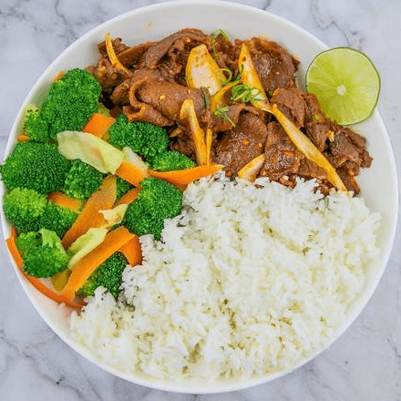 R8. Spicy Beef with Jasmine Rice