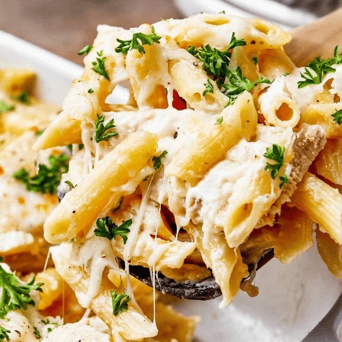 Penne Alfredo with Chicken