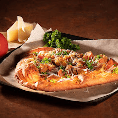 Garlic Parmesan Naan Pizza