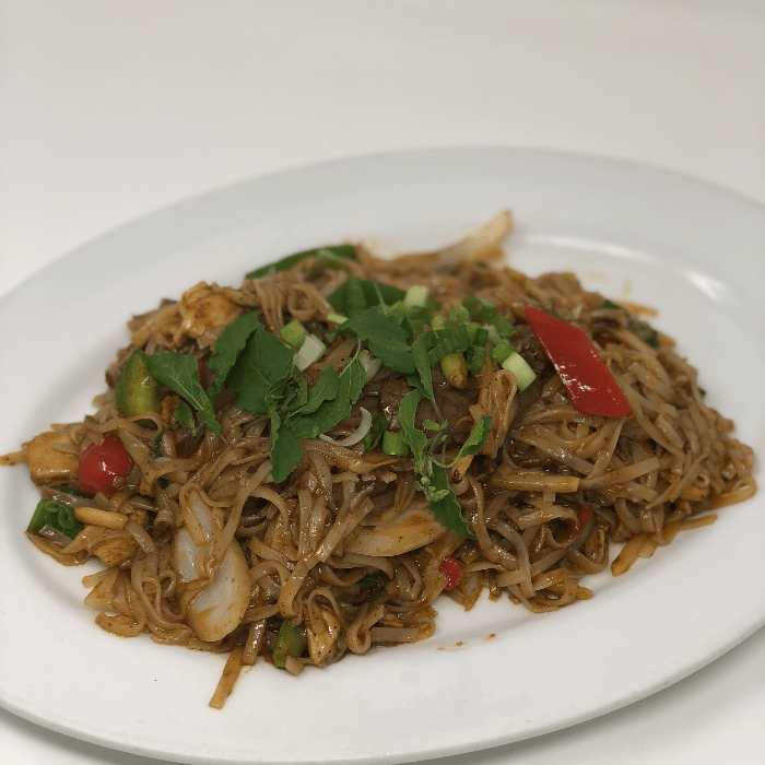 Beef Drunken Noodles.