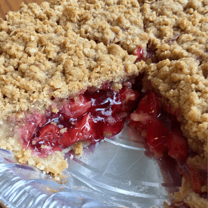 Cherry Crumble Pie.