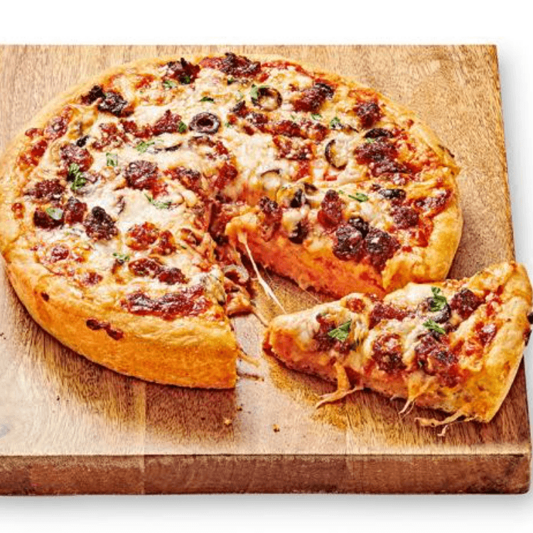 Deep Dish with One Topping Pizza (12" Large)