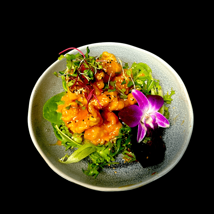 Crispy Rock Shrimp Salad