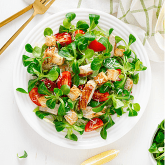 Mixed Grilled Caesar Salad