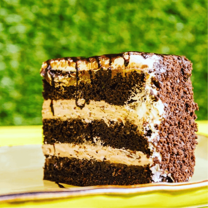 Chocolate Mousse Cake.