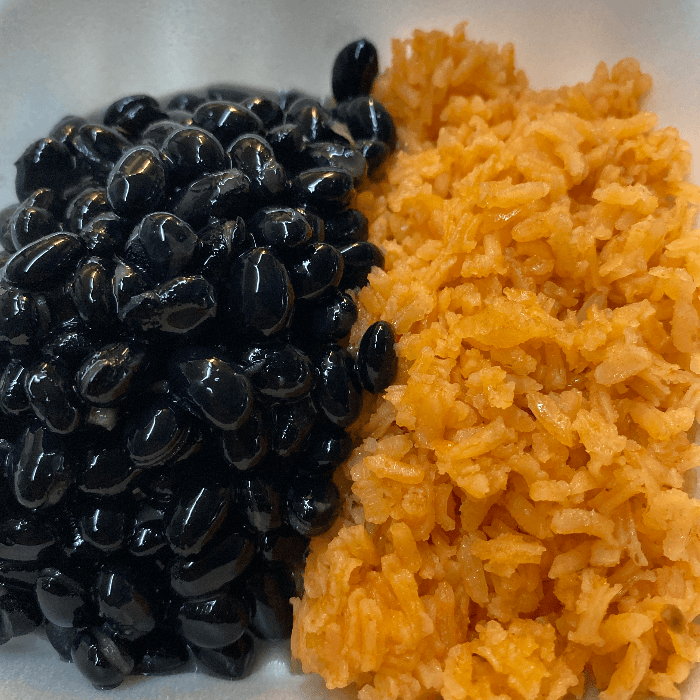 Rice and Black Beans.