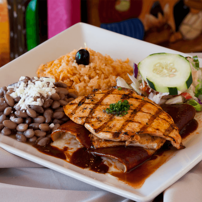 Guajillo Enchiladas & Grilled Chicken