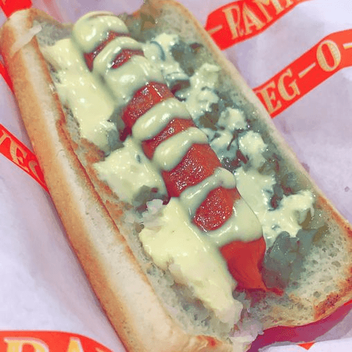 Vegan Hot Dog.