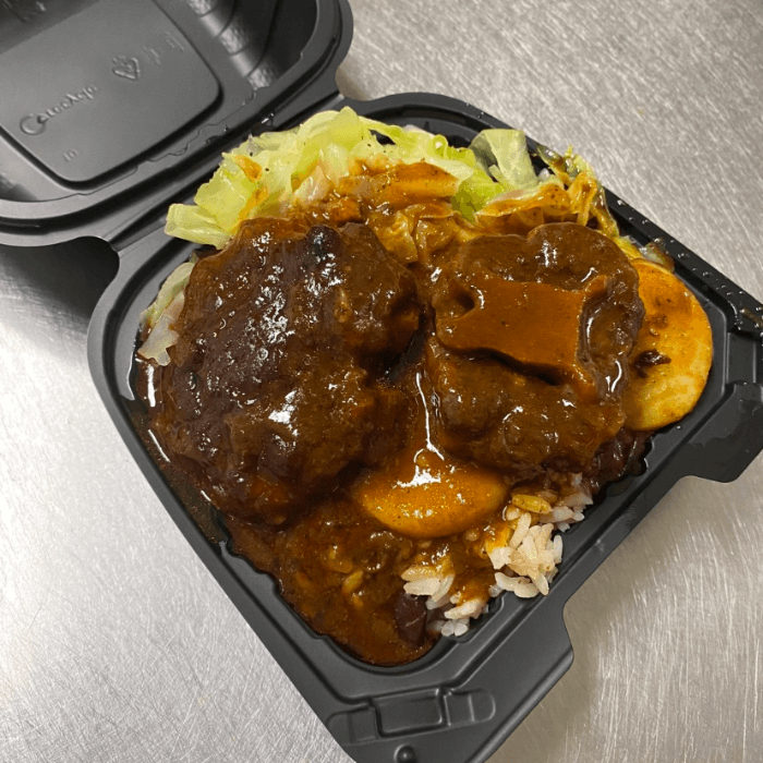 Lunch $8 Oxtails