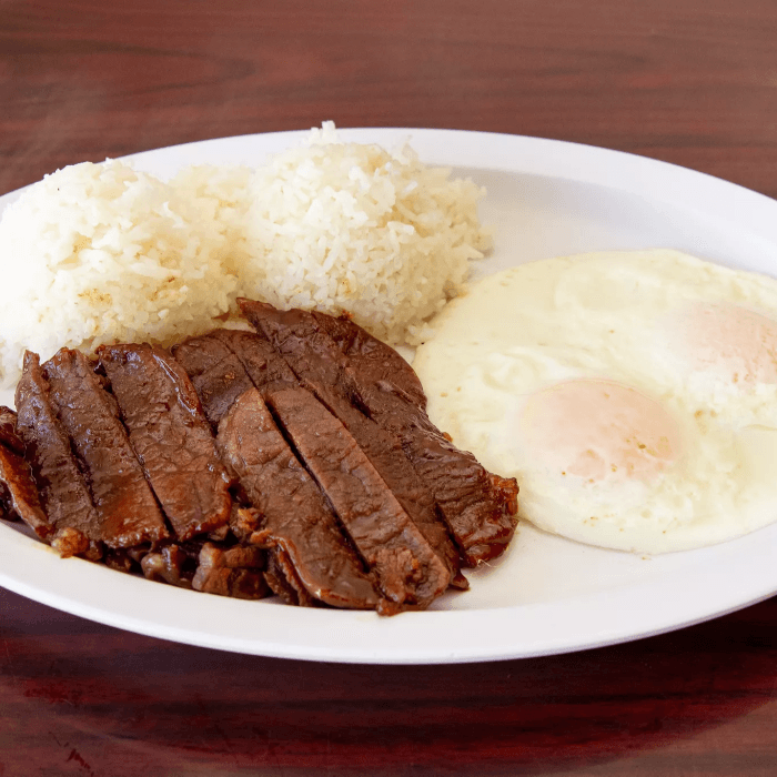 Teriyaki Beef & Eggs Breakfast