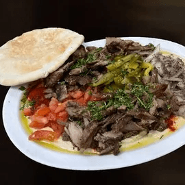 Beef Shawarma Hummus Platter