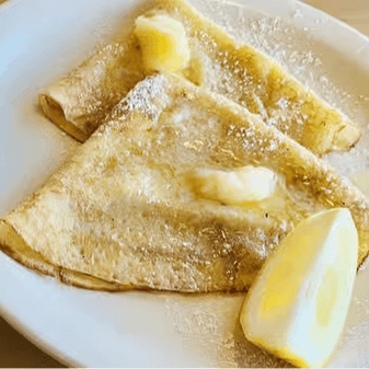 Lemon Butter Crepes.