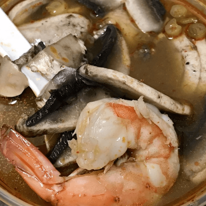 Cup of Tom Yum Soup.