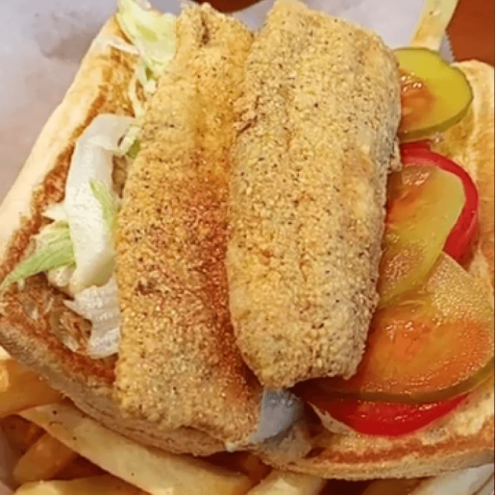 Tilapia Po Boy Sandwich