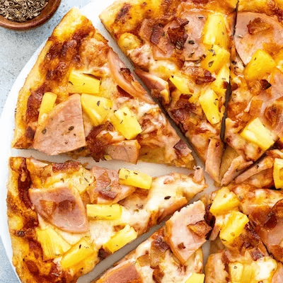 Hawaiian Pizza (Small Deep Dish 10" 4 Slices)
