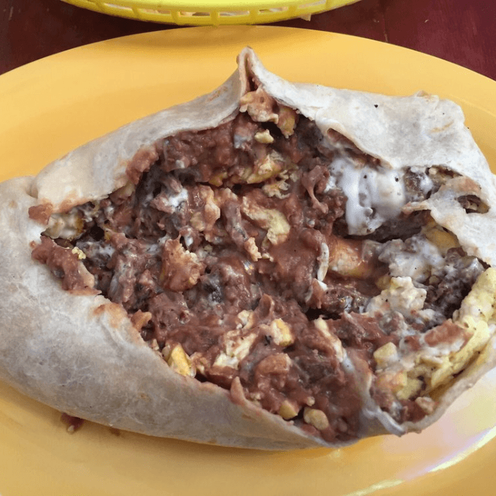 Delicious Breakfast Burrito Options at Our Mexican Restaurant