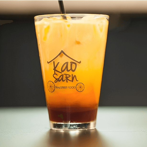 Thai Iced Tea with Milk.