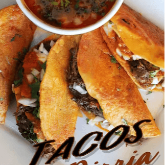 4 Tacos De Birria with Consome 