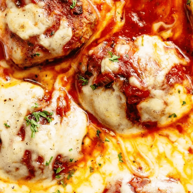 Meatballs with Mozzarella Cheese Sauce