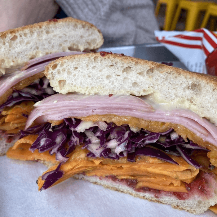 Ham, Yam & Jam Sandwich